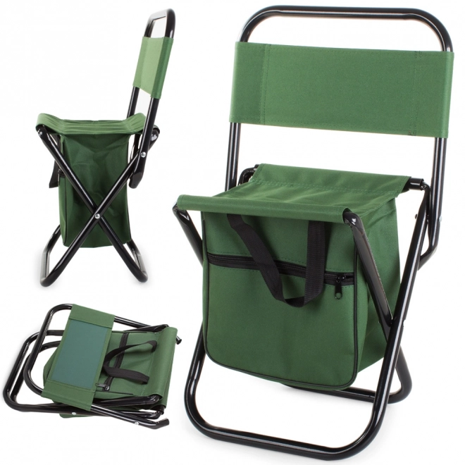 Folding Fishing Chair with Backrest and Bag
