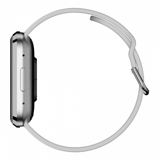 Smartwatch with IPS HD Display and Silver Strap