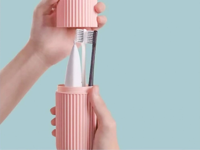 Travel Toothbrush and Toothpaste Case Organizer