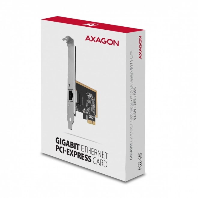 Scheda di rete PCIe Gigabit Ethernet RJ-45 con Realtek SP e LP