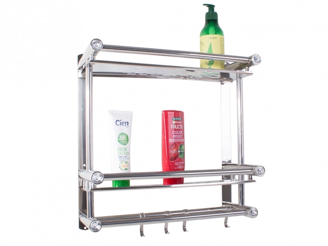 Organizer bagno sospeso con 2 ripiani