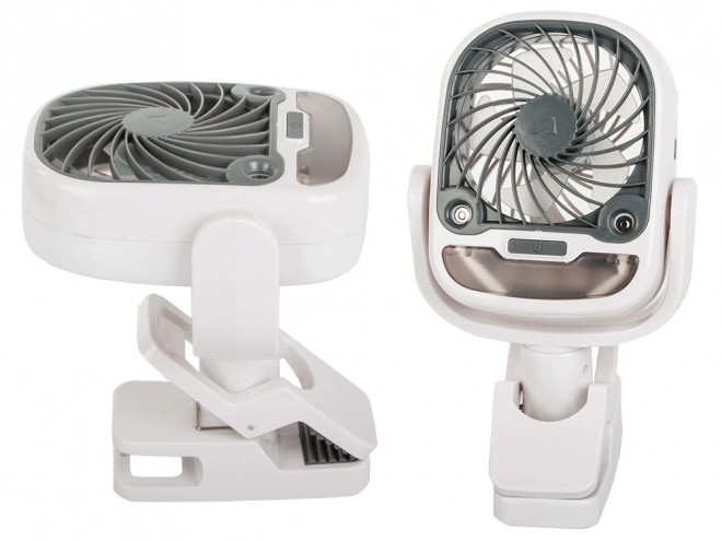Ventilateur de bureau USB avec éclairage RGB et humidificateur 2-en-1