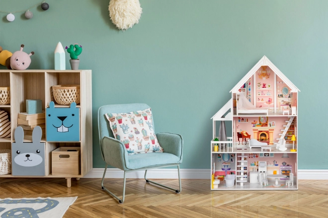 Wooden Dollhouse XXL Powder Residence ECOTOYS
