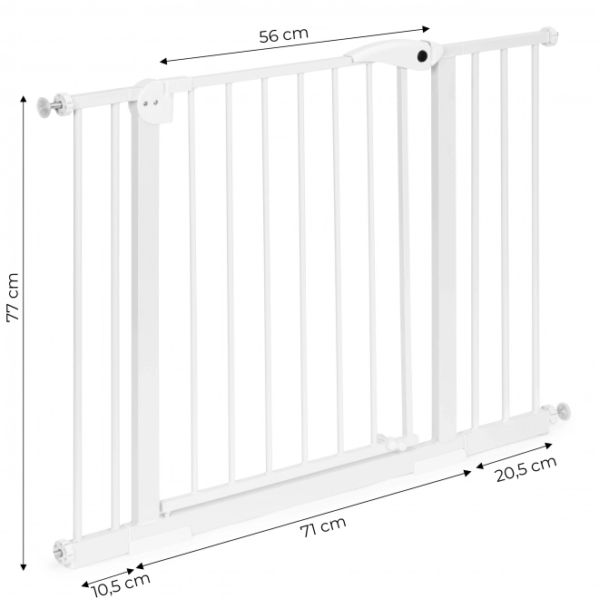Adjustable White Safety Gate by ECOTOYS