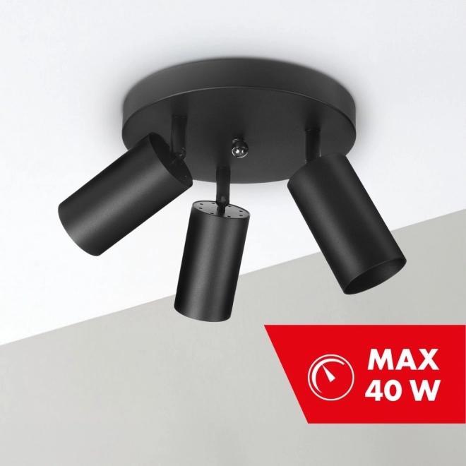 Ceiling Spotlight Adjustable Black