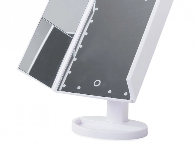 Illuminated Cosmetic Mirror with LED Lighting and Magnification