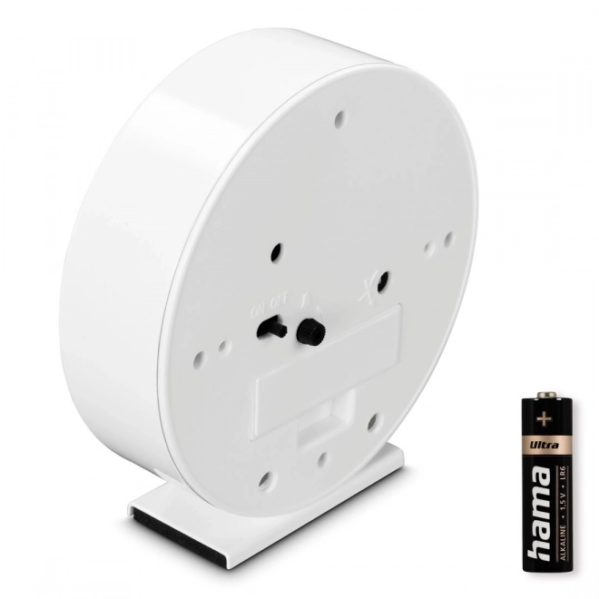White Silent Alarm Clock