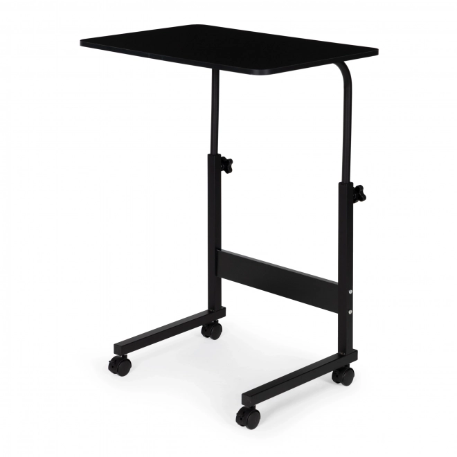 Mobile laptop table with wheels for sofa and armchair