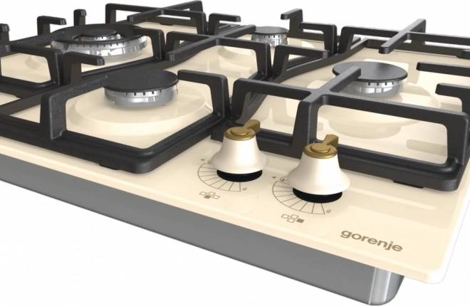 Gas Hob with Cast Iron Grates