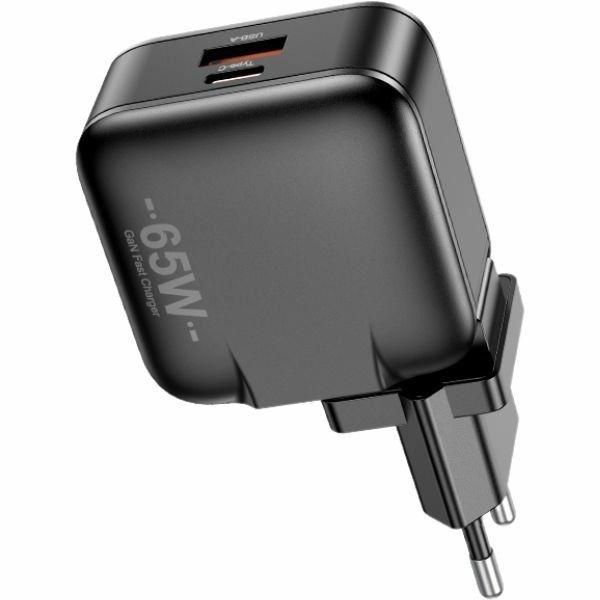 GaN 65W Fast USB and USB-C Charger