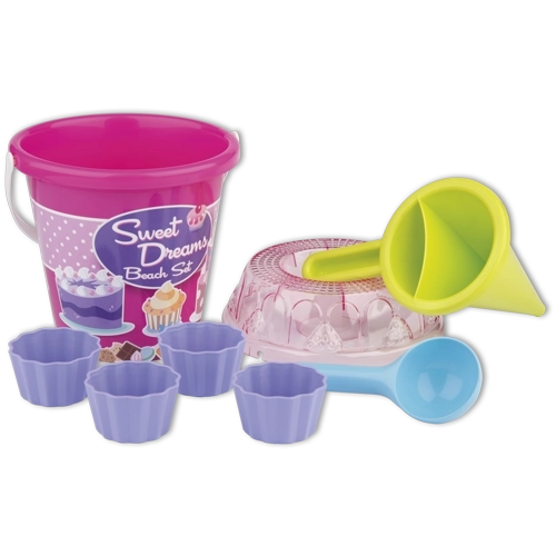 Androni Sand set with funnel medium – Pink