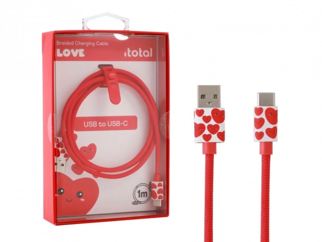 USB-C Cable with Hearts