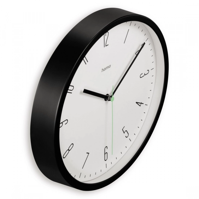 Capri Wall Clock 25cm Black