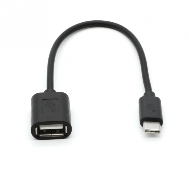 Cavo OTG USB AF - USB C 15cm nero