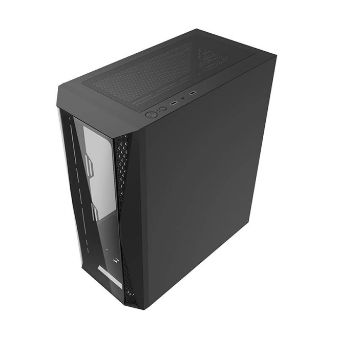 Darkflash computer case with 4 RGB fans