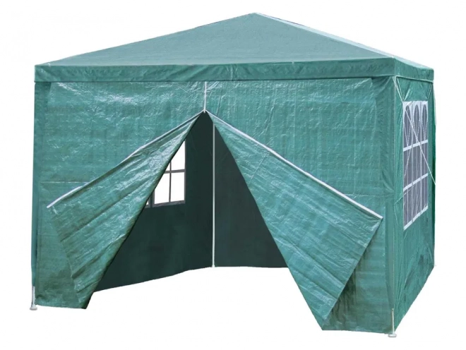 Garden Tent Pavilion with Removable Sidewalls 3x3 m Green