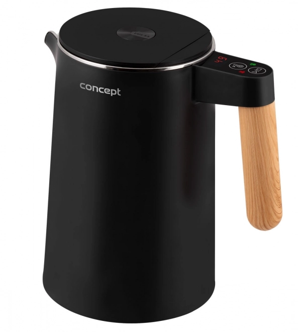 Bollitore elettrico doppia parete 1,5L nero