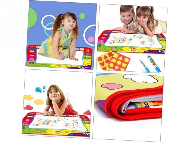 Large Educational Water Painting Mat with Letters and Numbers