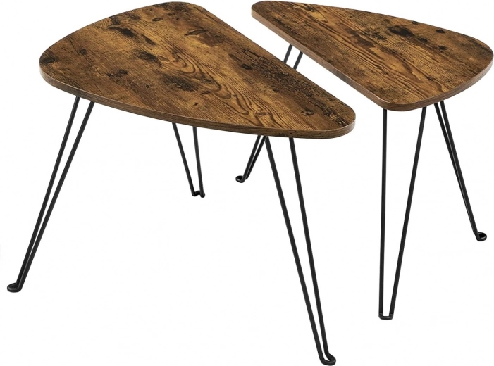 Loft design with a rustic tabletop
