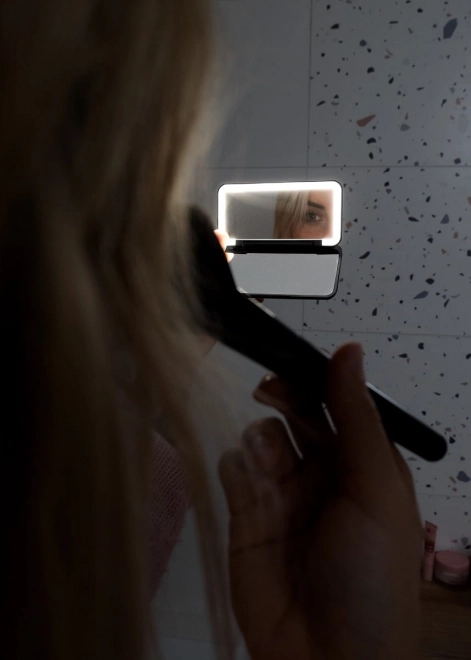 Pocket Cosmetic Mirror With LED Light
