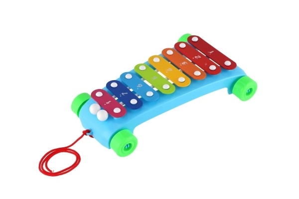 Ksilofon plast/metal 24cm s palicama 2 boje u vrećici 19x31x6cm