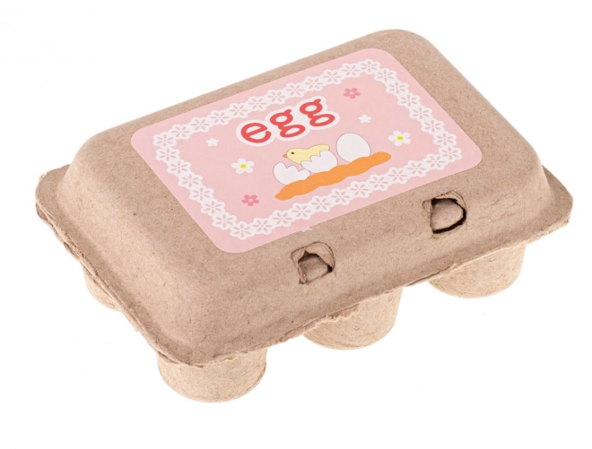 Wooden Montessori Play Eggs with Removable Yolks
