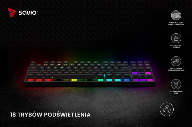 Savio Tempest X2 RGB Mechanical Keyboard Outemu Brown