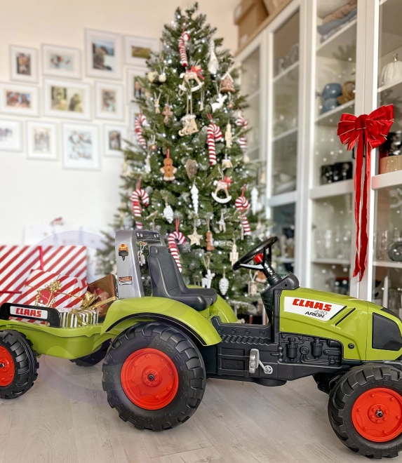 FALK Pedal Tractor Claas Arion 430 with Trailer