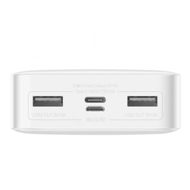 Caricabatterie Portatile Baseus Bipow 20000mAh 15W Bianco