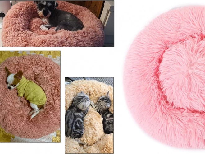 Pluchen kattenmand met zacht kussen voor op de bank 80 cm