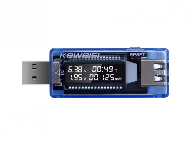 Tester voltmetro amperometro USB