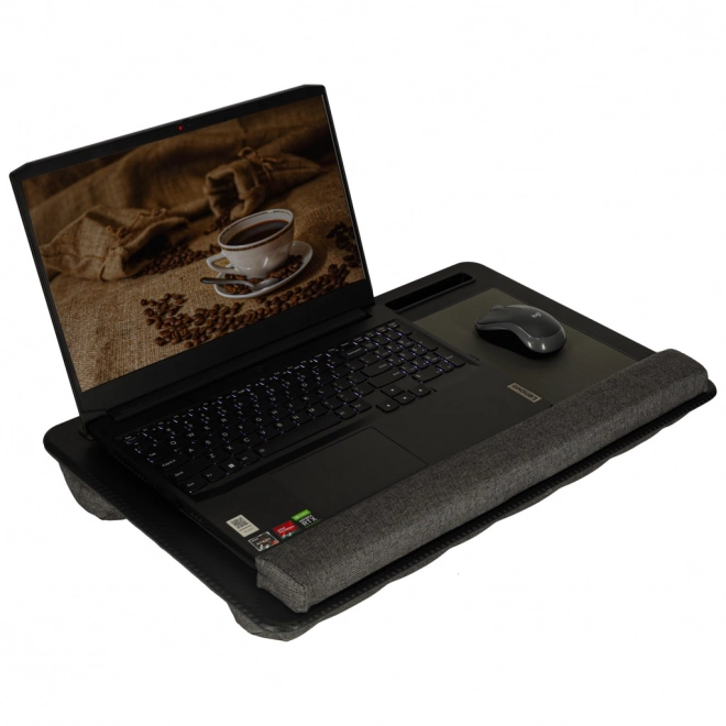 Stolík na notebook čierny