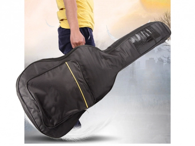 Acoustic Guitar Case with Pockets and Reinforcements