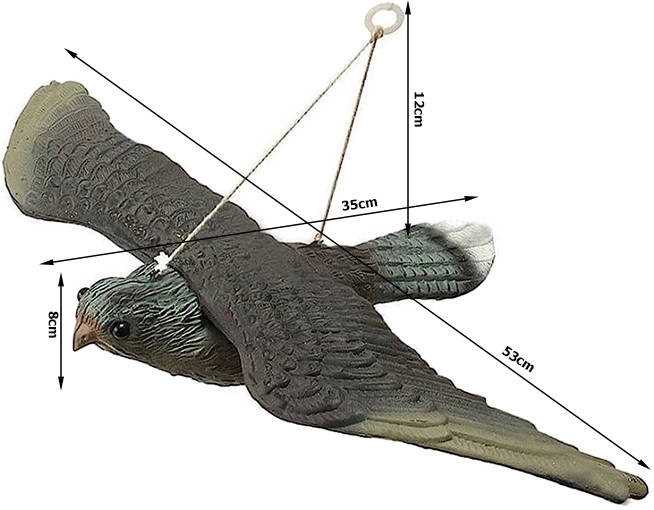Bird and Rodent Repellent Hawk Figurine