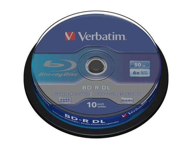 Verbatim Blu-ray BD-R 50GB 6x 10-pack