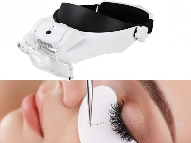 Goggles with 3 LED headlamp lens 13x