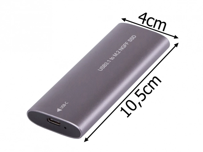 Custodia adattatore disco rigido M.2 SSD NGFF USB 3.1 USB Tipo-C