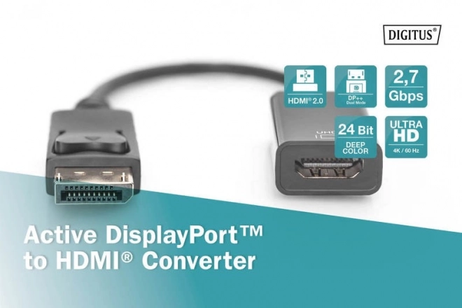 Aktív DisplayPort adapter HDMI-hez, Ultramagas Felbontás