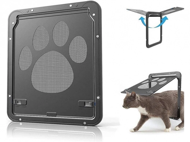 Multidirectional Pet Door for Cats and Dogs