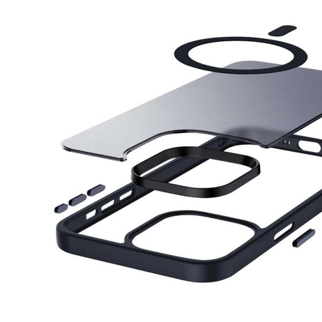 Hybrid Frost MagSafe Case for iPhone 15 Pro Max - Navy