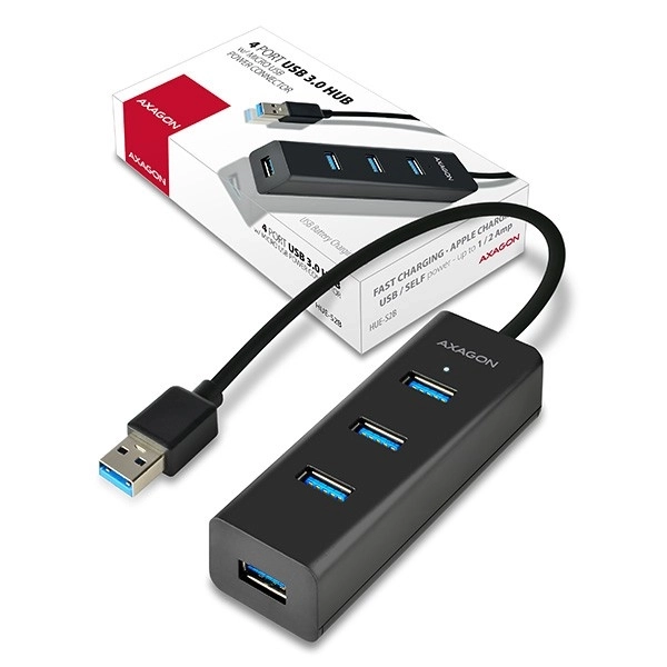 Hub USB 4 porte con ricarica veloce