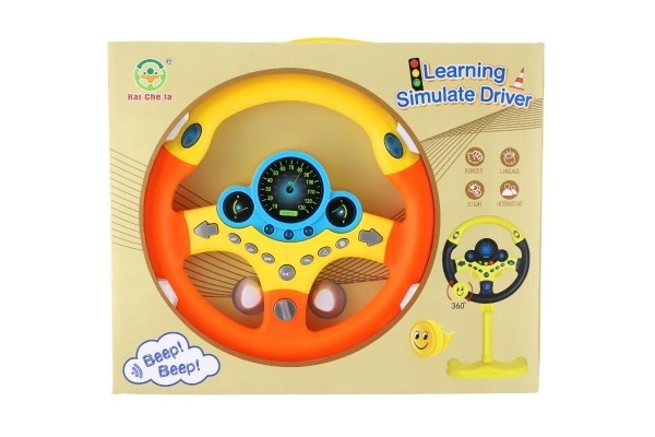 Volante interattivo per bambini con suoni e luci