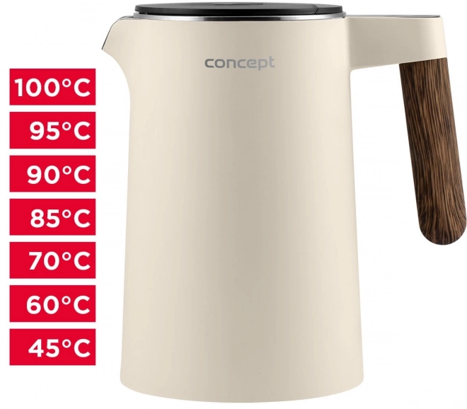 Bollitore elettrico Norwood 1.5L in vaniglia