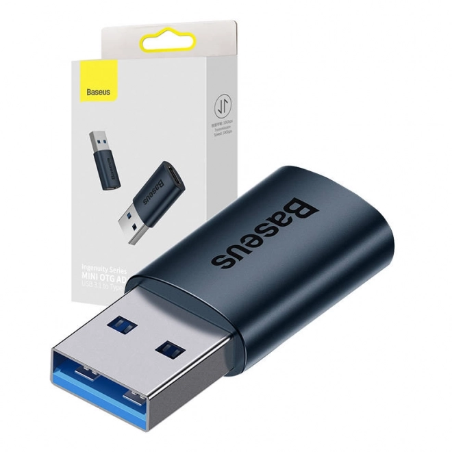 Baseus USB-A - USB-C adapter – Kék