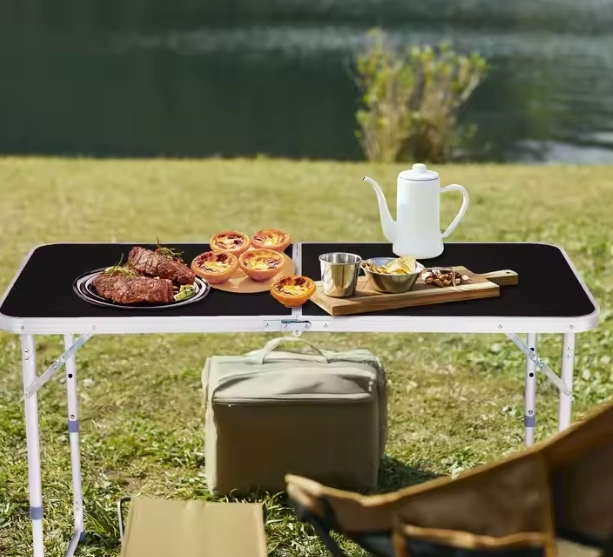 Faltbarer Campingtisch mit verstellbarer Höhe 120x60 cm