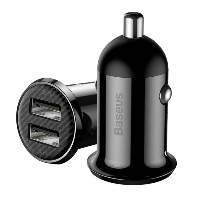 car charger Baseus Grain Pro 2x USB black
