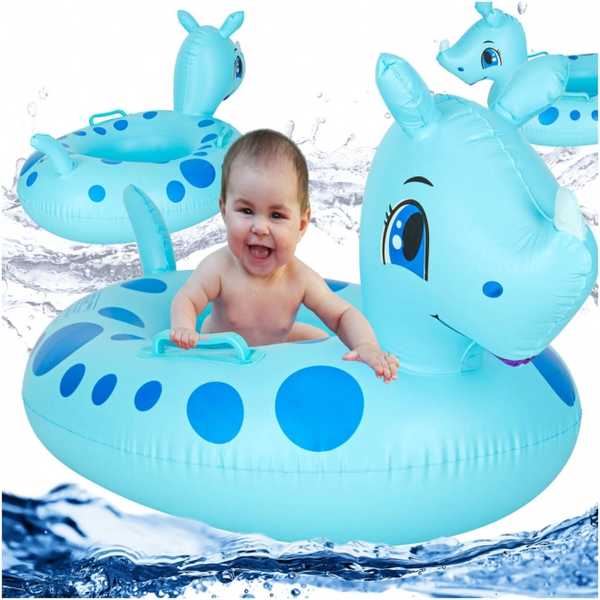 Infant Swim Ring with Seat - Rhinoceros Design