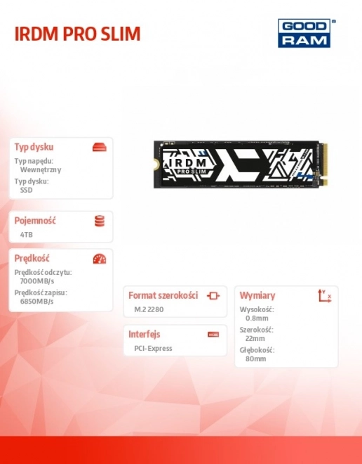 Irdm Pro Slim 4TB M.2 NVMe SSD