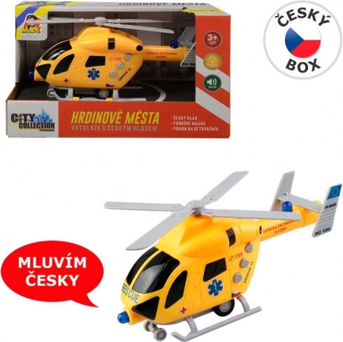 Rescue Helicopter with Light and Sound Inertia