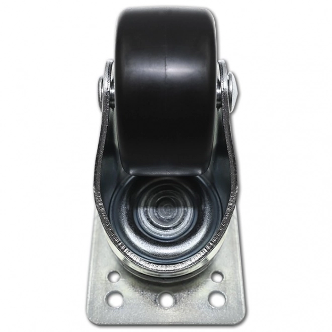 Set of wheel casters without brakes for rack cabinets